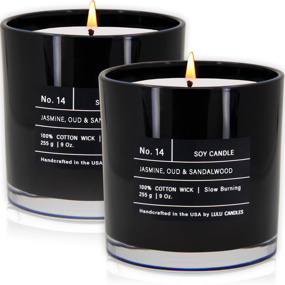 Lulu Candles devant du pot montrant design et élégance