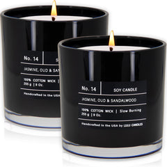 Lulu Candles devant du pot montrant design et élégance