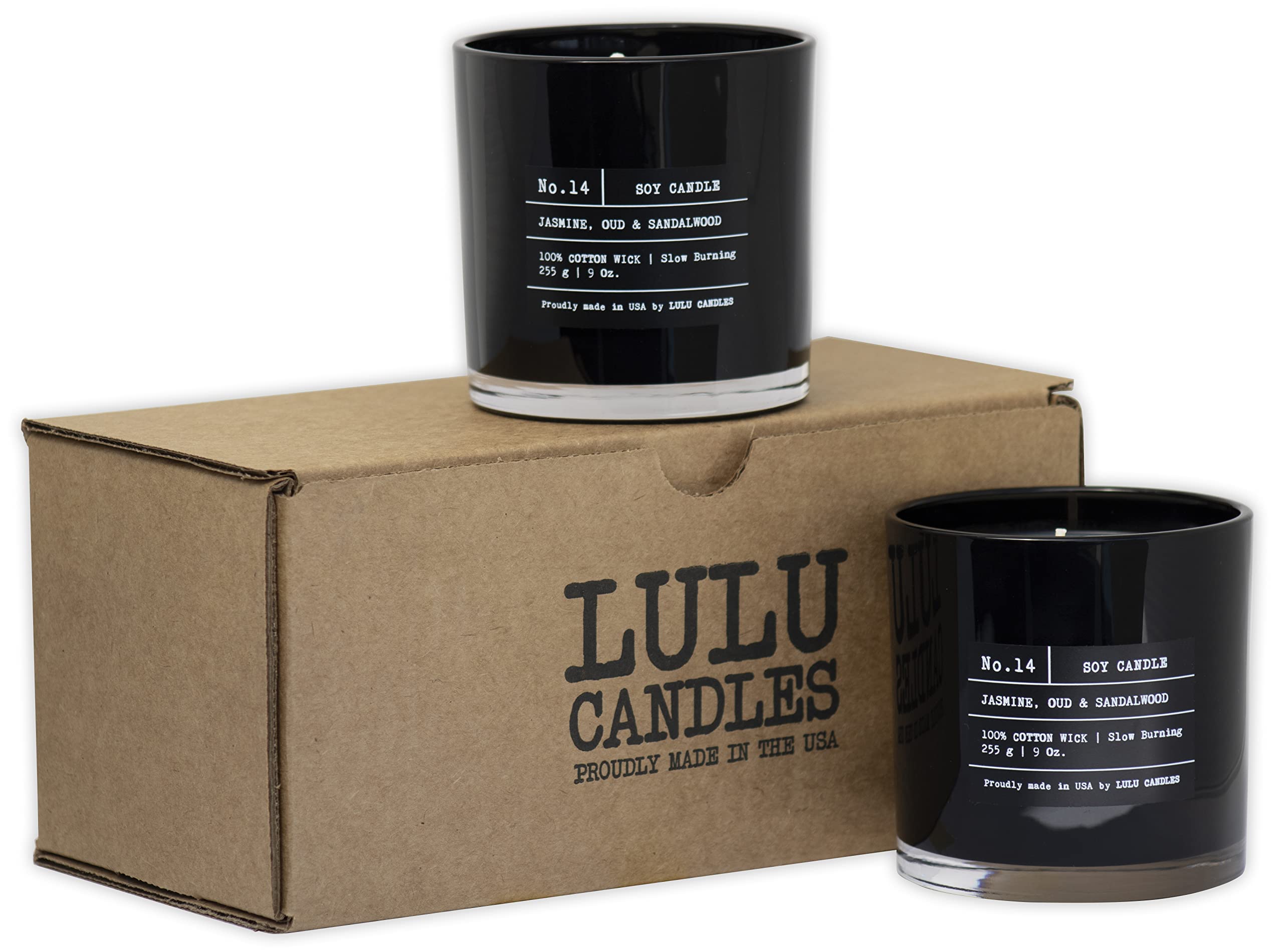 Lulu Candles mèche 100% coton prête à brûler, combustion propre