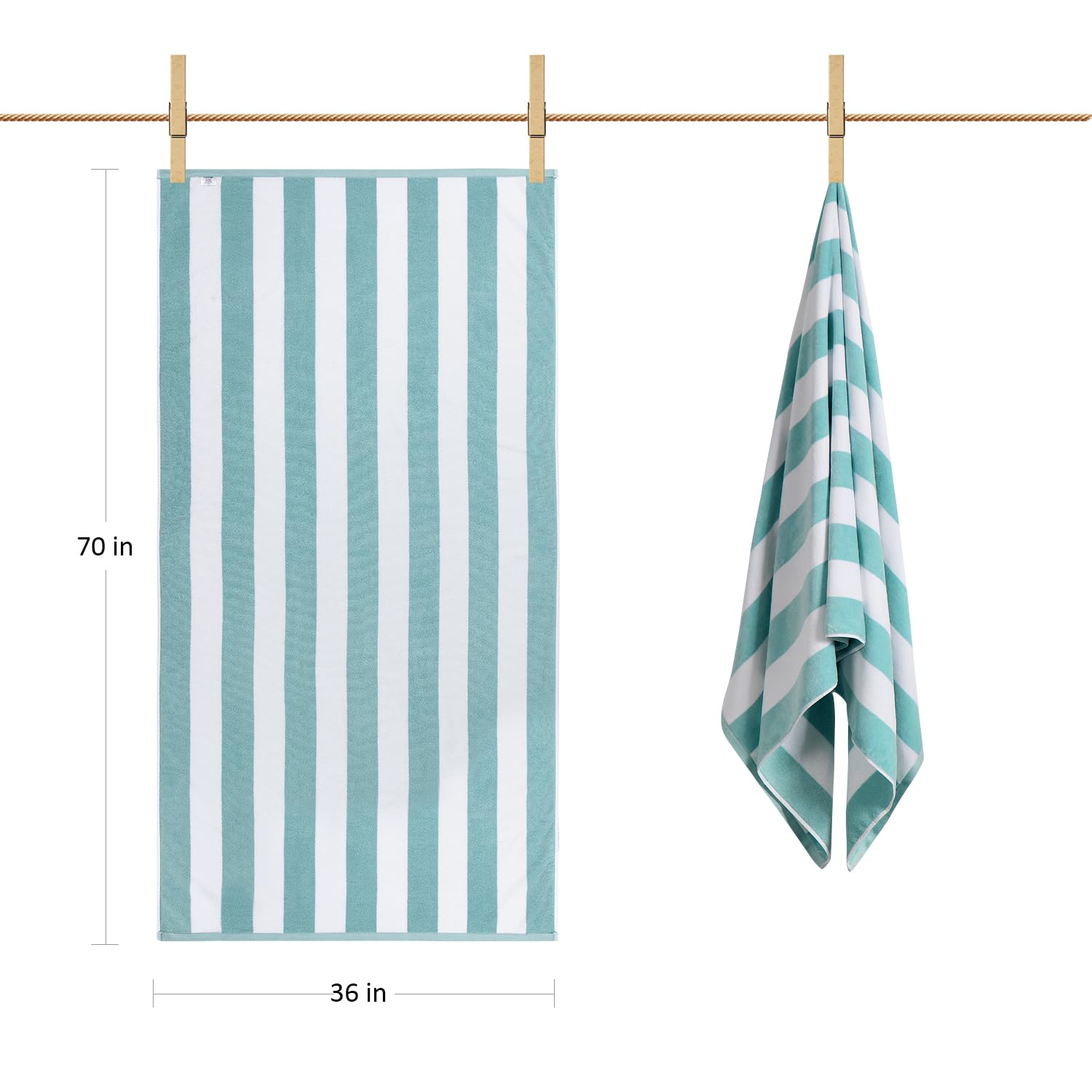 LULUHOME comparaison taille avec personne, 36 x 70 pouces pour couverture totale