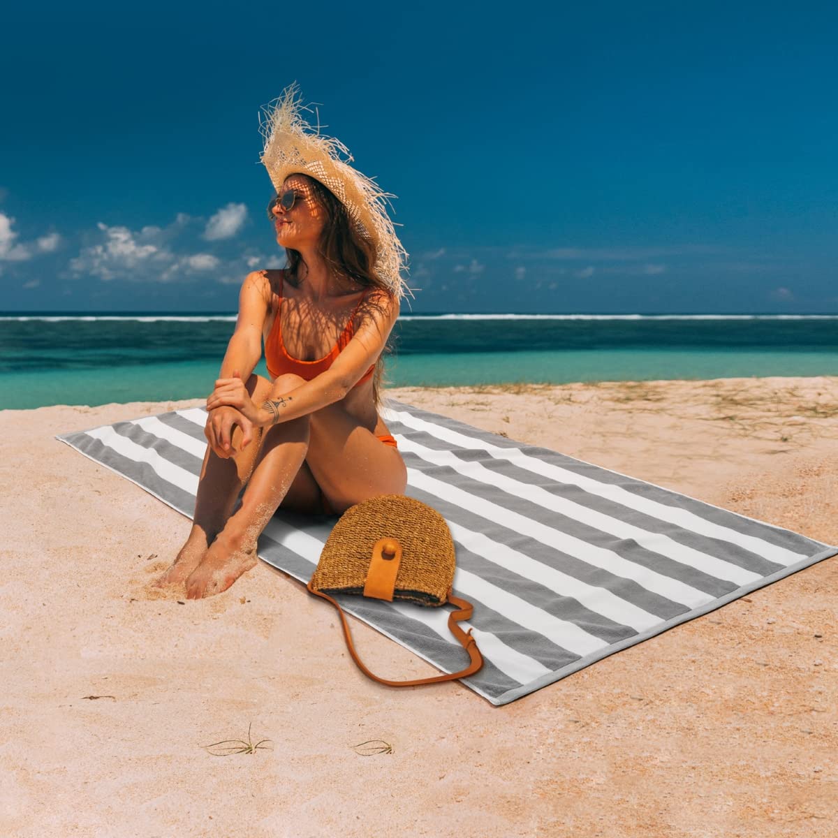 LULUHOME serviette en usage à la plage offrant confort et espace