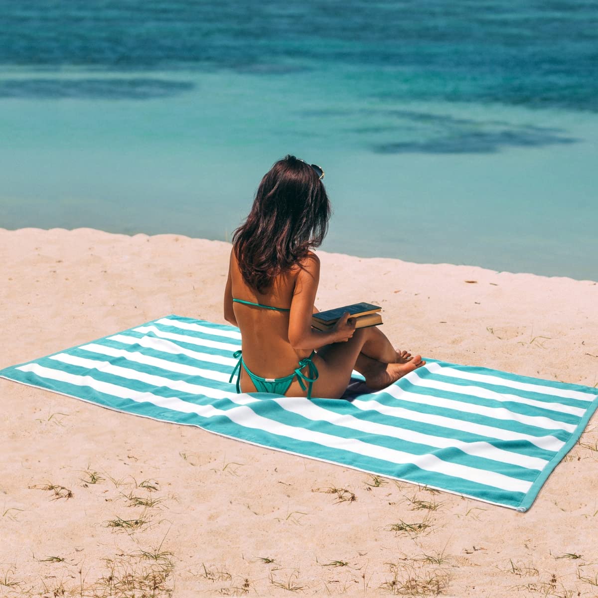 LULUHOME serviette étalée sur plage pour confort et espace