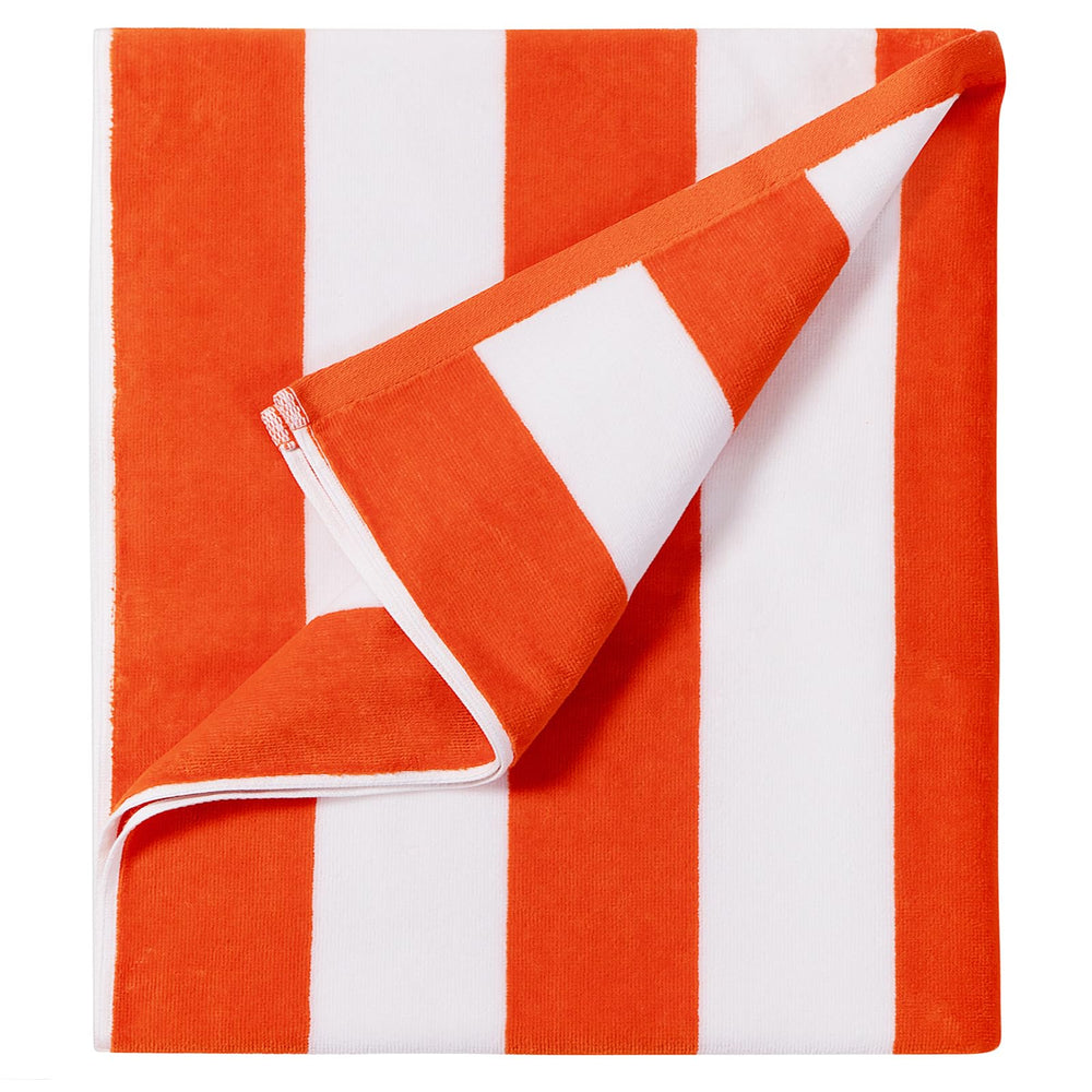 LULUHOME serviette face avant montrant les rayures et confort immédiat