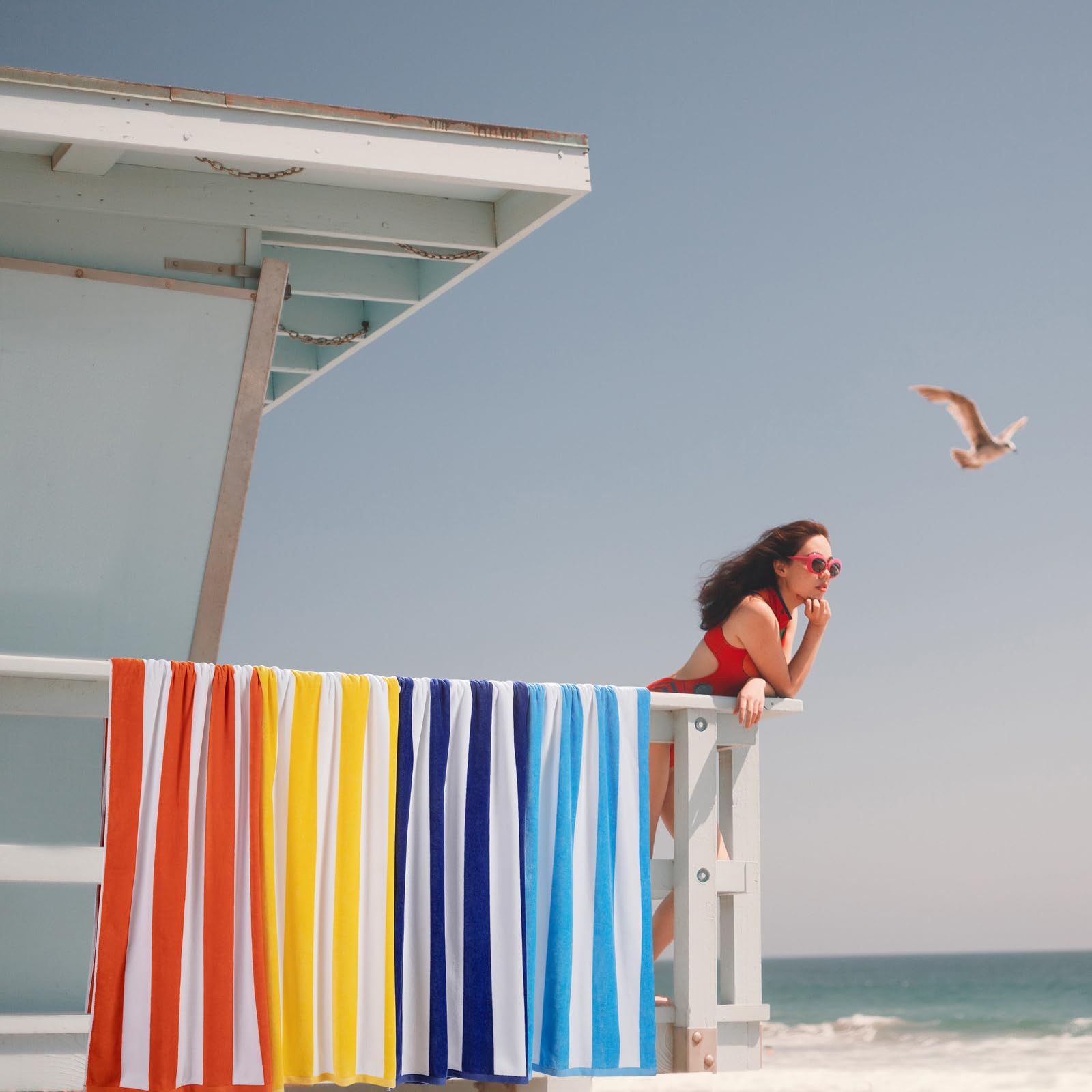 LULUHOME détail rayures couleur résistante lavage après lavage