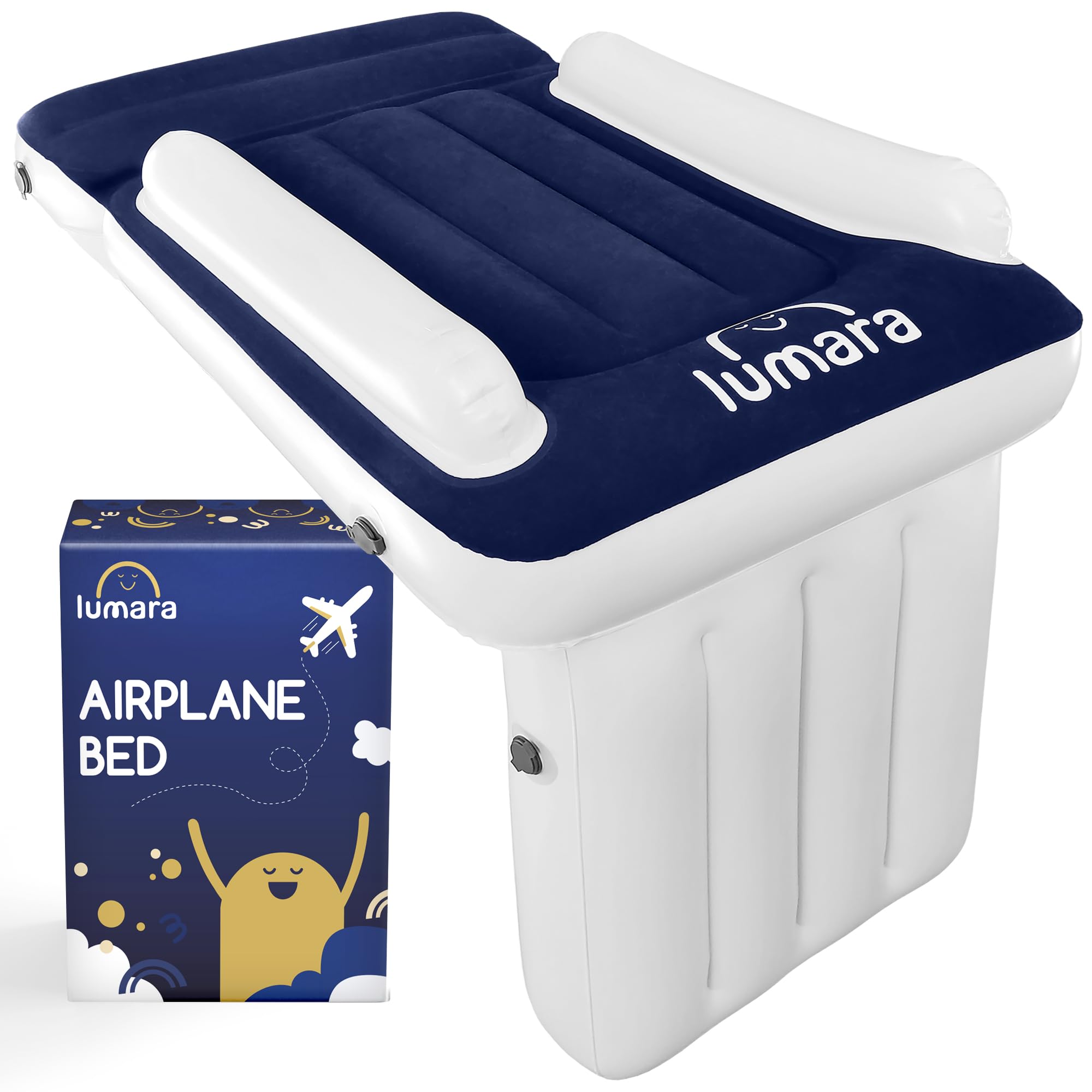 LUMARA lit avion vue avant emballage compact, facilite le transport