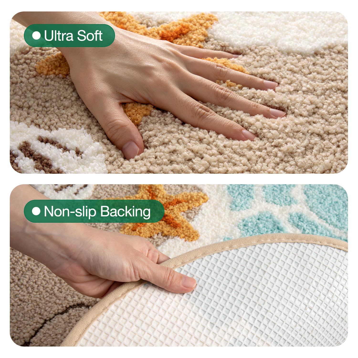 LUMI tapis plié prêt pour lavage facile et séchage rapide