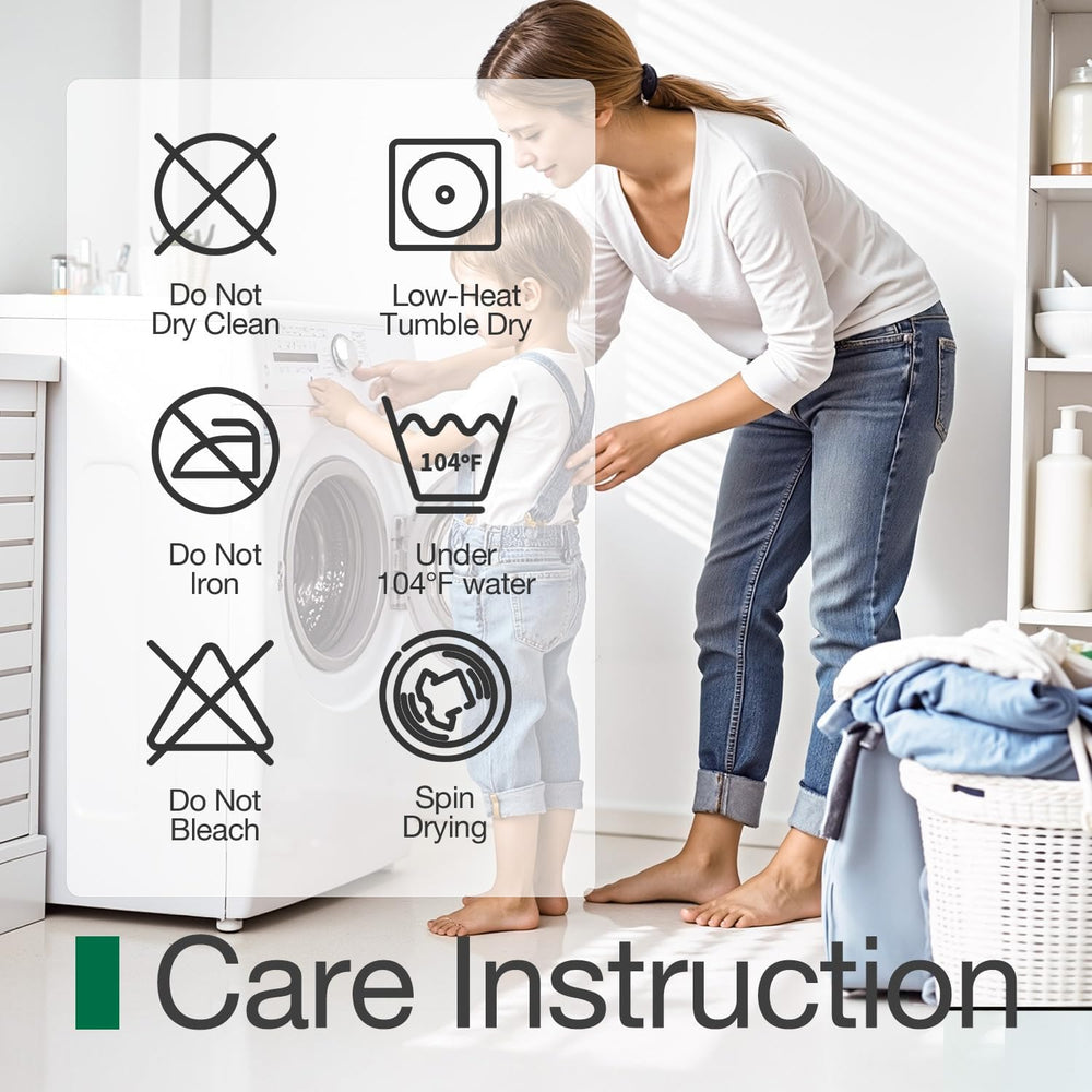LUMI emballage et étiquette du produit avec informations de lavage claires