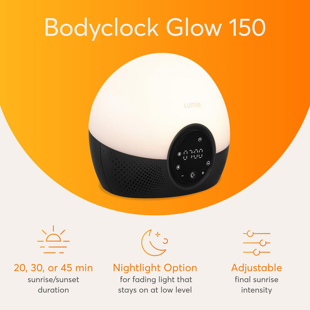 Lumie Bodyclock lumière chaude diffuse créant une ambiance relaxante