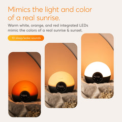 Lumie Bodyclock profil montrant boutons et commandes faciles à régler