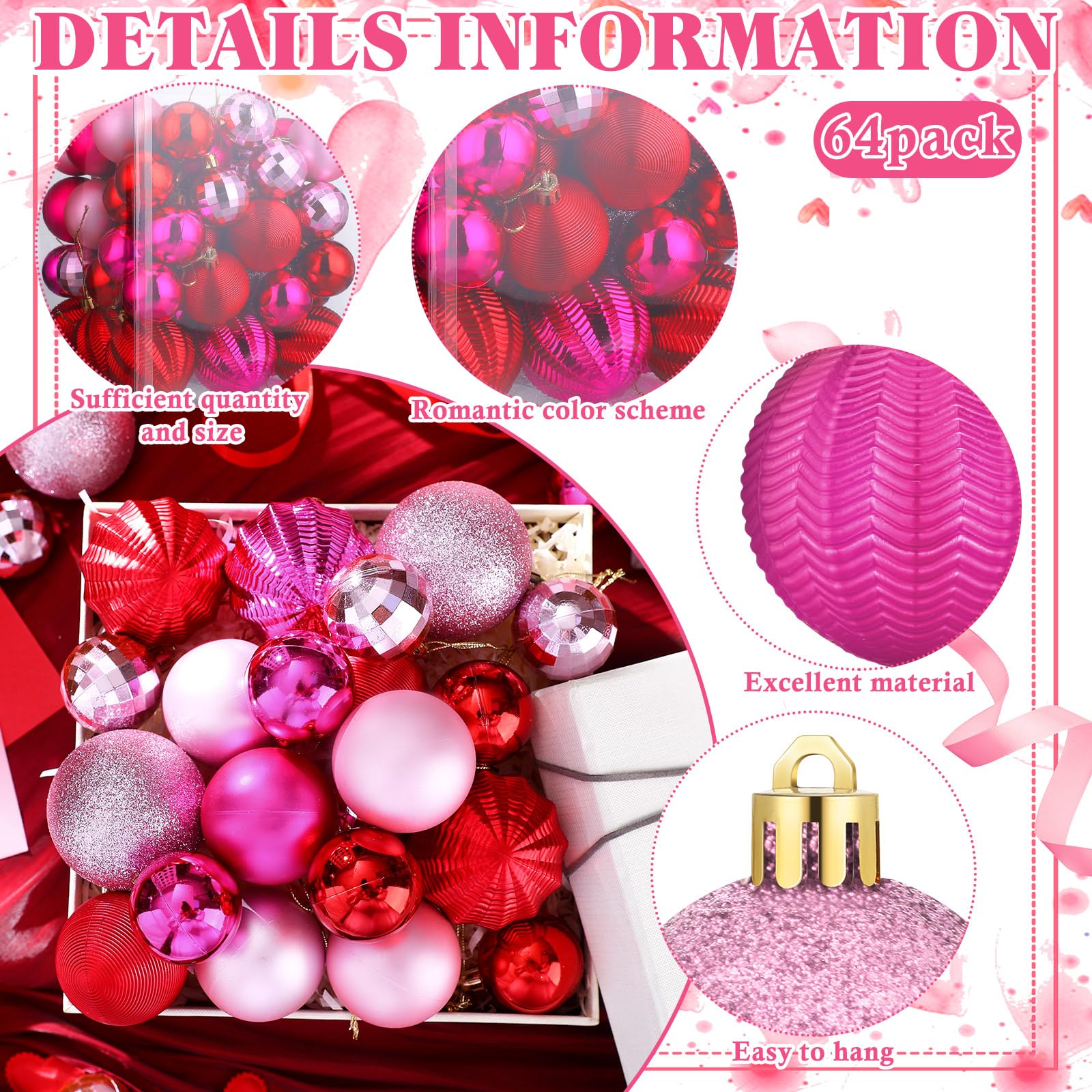 Lunmon détail pailleté rose fuchsia apportant texture et lumière
