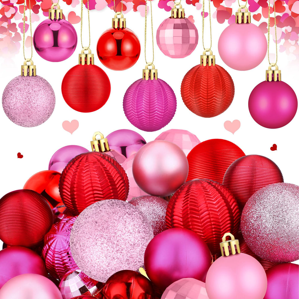 Lunmon face de l’emballage montrant 64 boules pour décoration festive