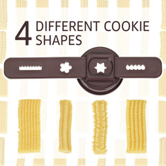LURCH embouts et plaques montrant quatre formes de biscuits