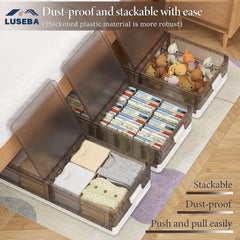 Luseba boîte repliée à plat pour rangement compact et gain de place