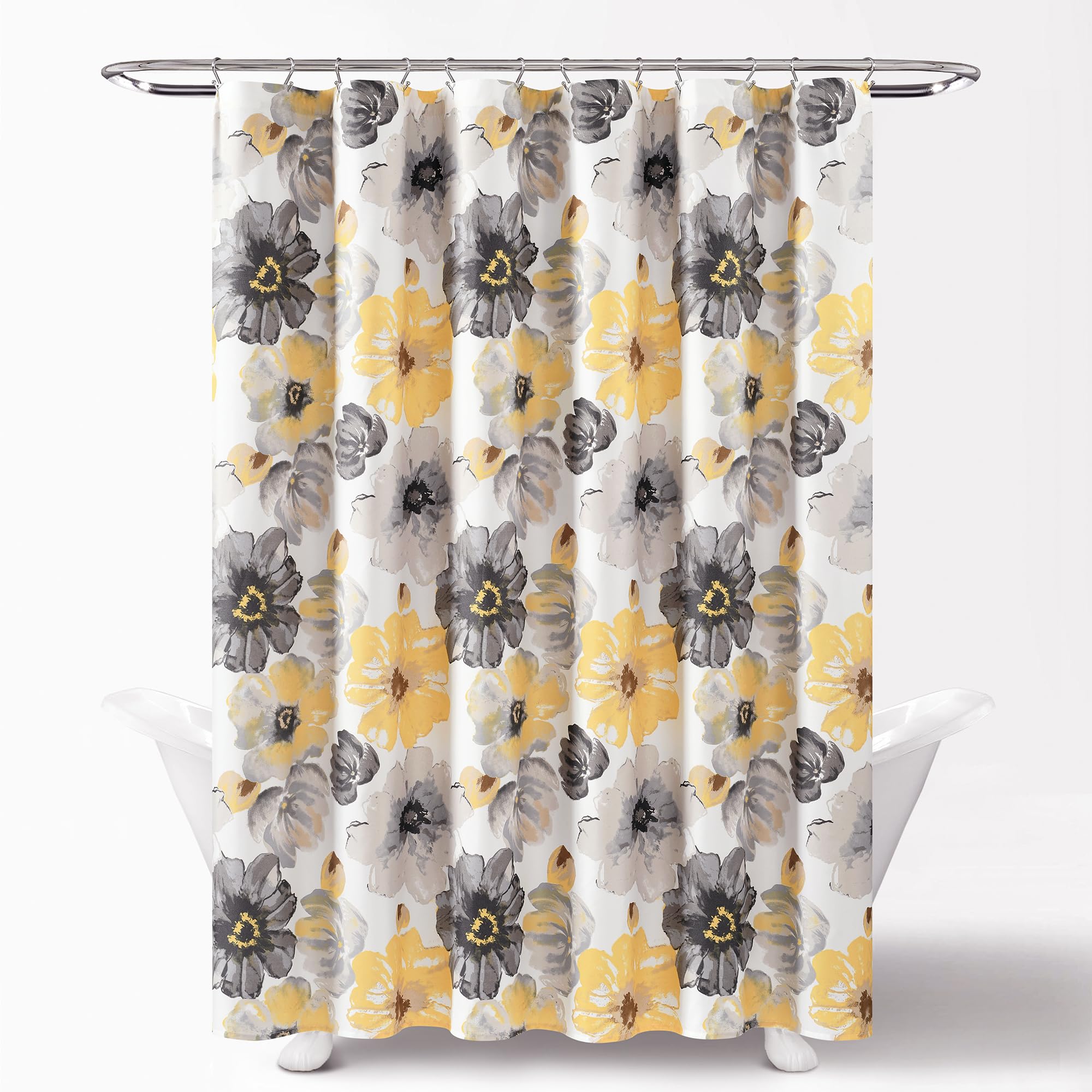 Lush Decor gros plan motif aquarelle floral montrant élégance