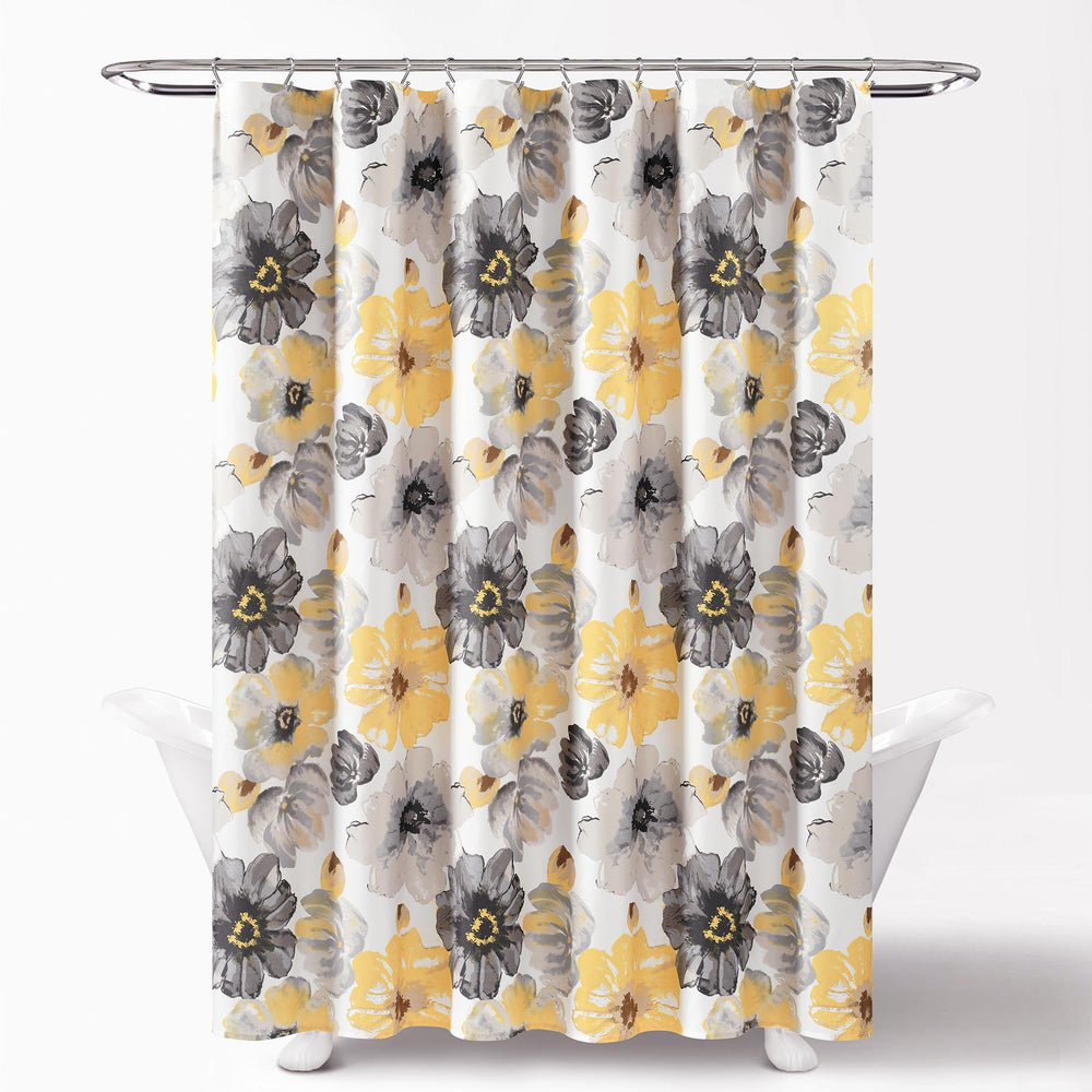 Lush Decor gros plan motif aquarelle floral montrant élégance