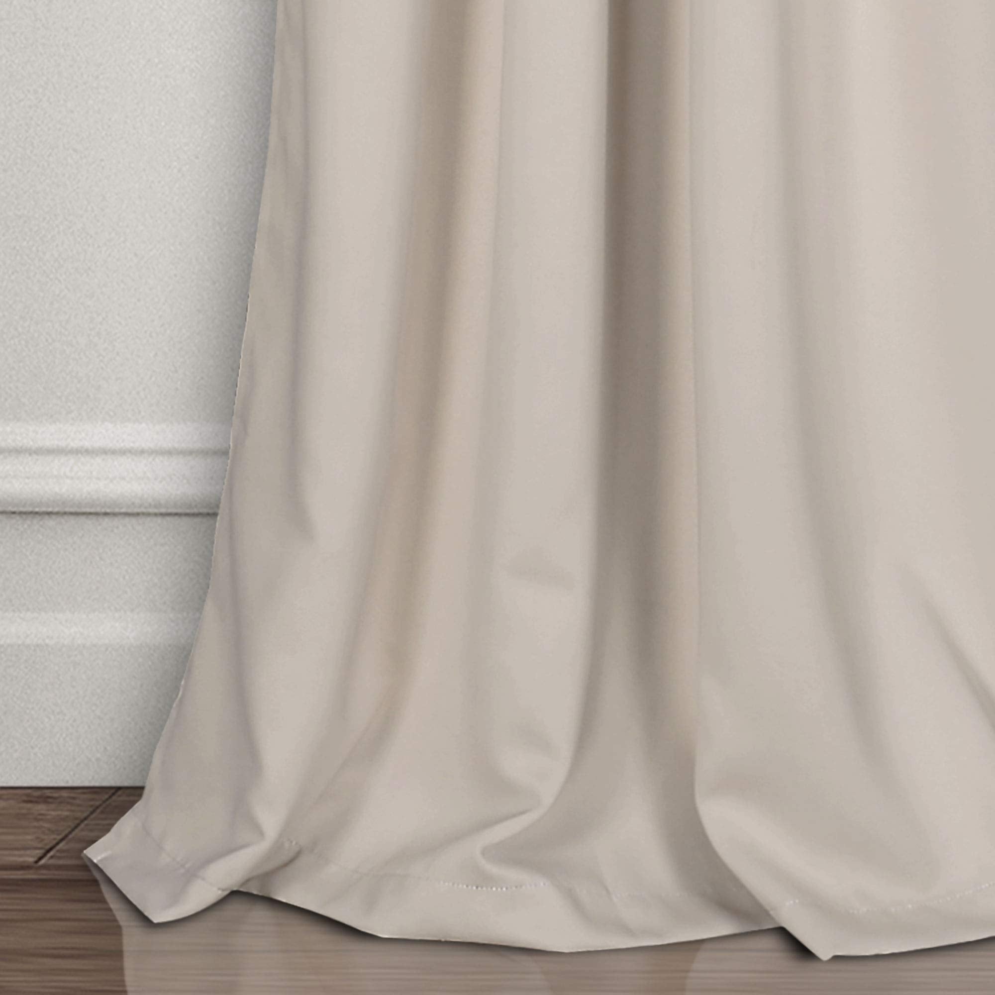 Lush Decor panneau mesuré 120" montrant longueur extra et couverture