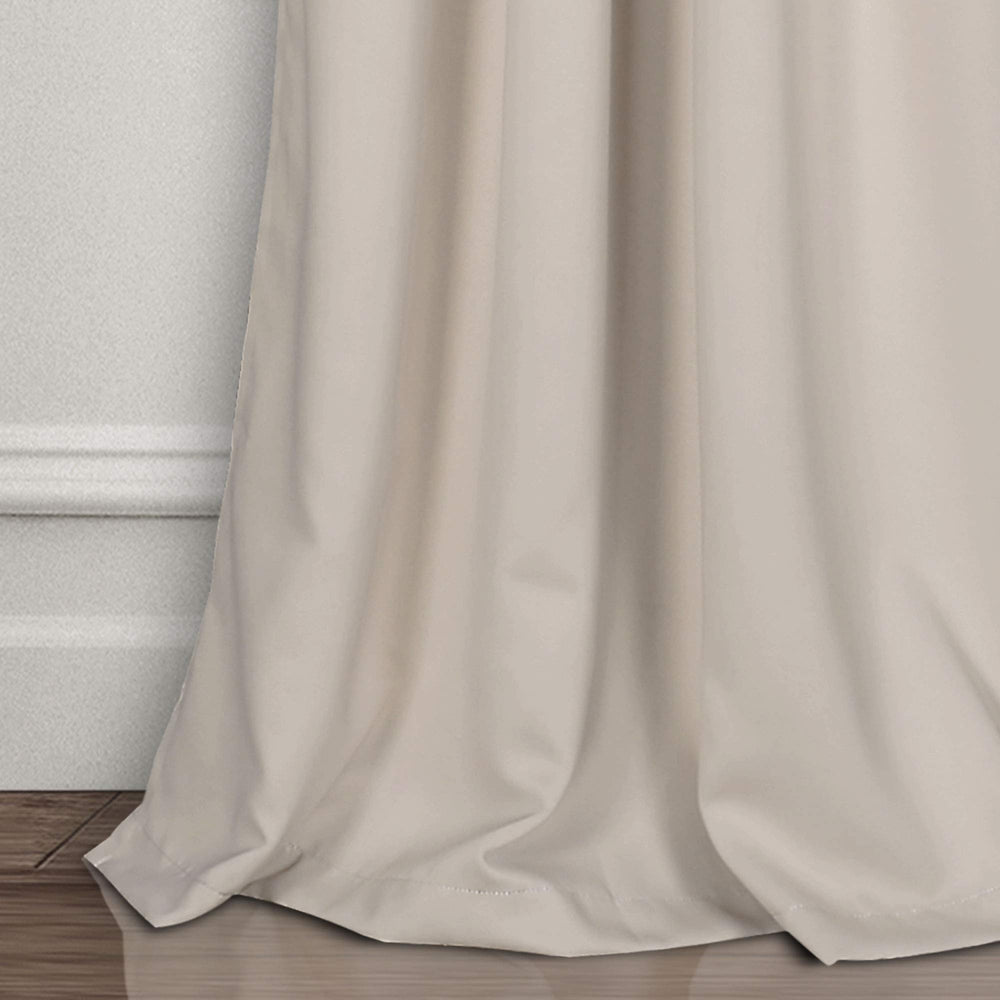 Lush Decor panneau mesuré 120" montrant longueur extra et couverture
