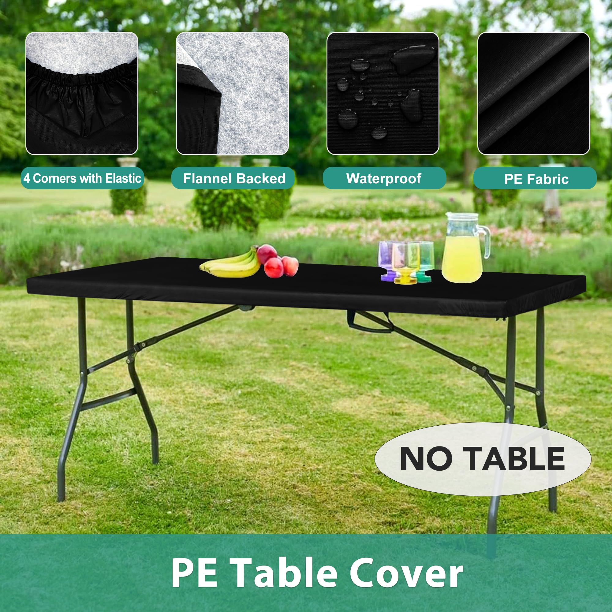 LUSHVIDA nappe noire décor de table mariage finition élégante
