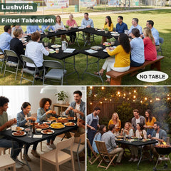 LUSHVIDA envers en flanelle gros plan antidérapant et protection table