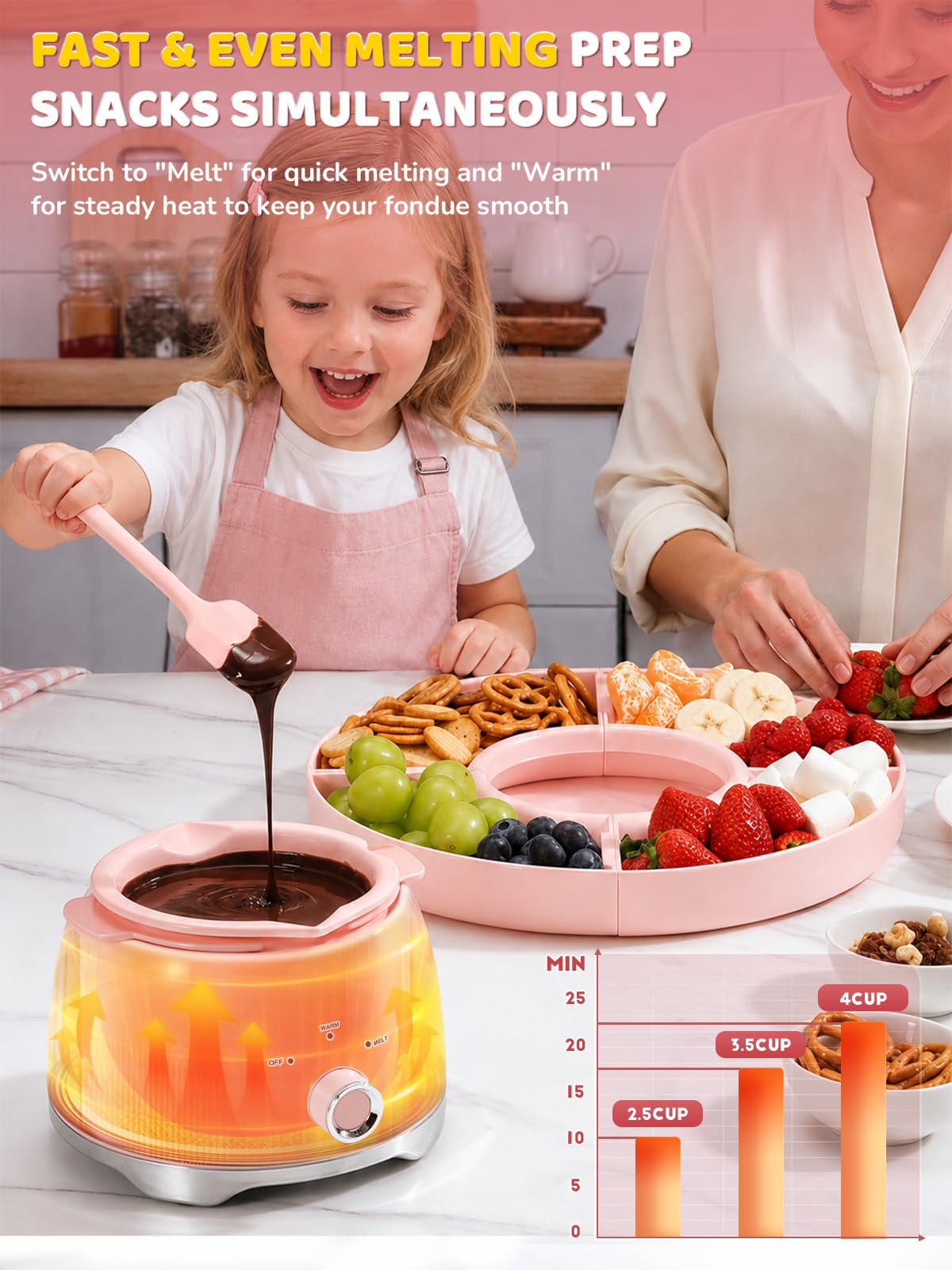 LUSHYUM gros plan pot silicone non adhérent pour nettoyage facile
