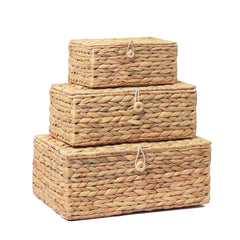 LUSYDECO lot de 3 paniers vue face utile pour organisation