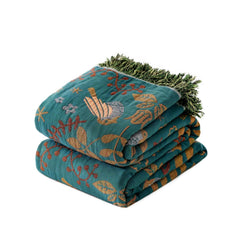 LUTBM plaid face avant avec broderie, ajoute élégance décorative