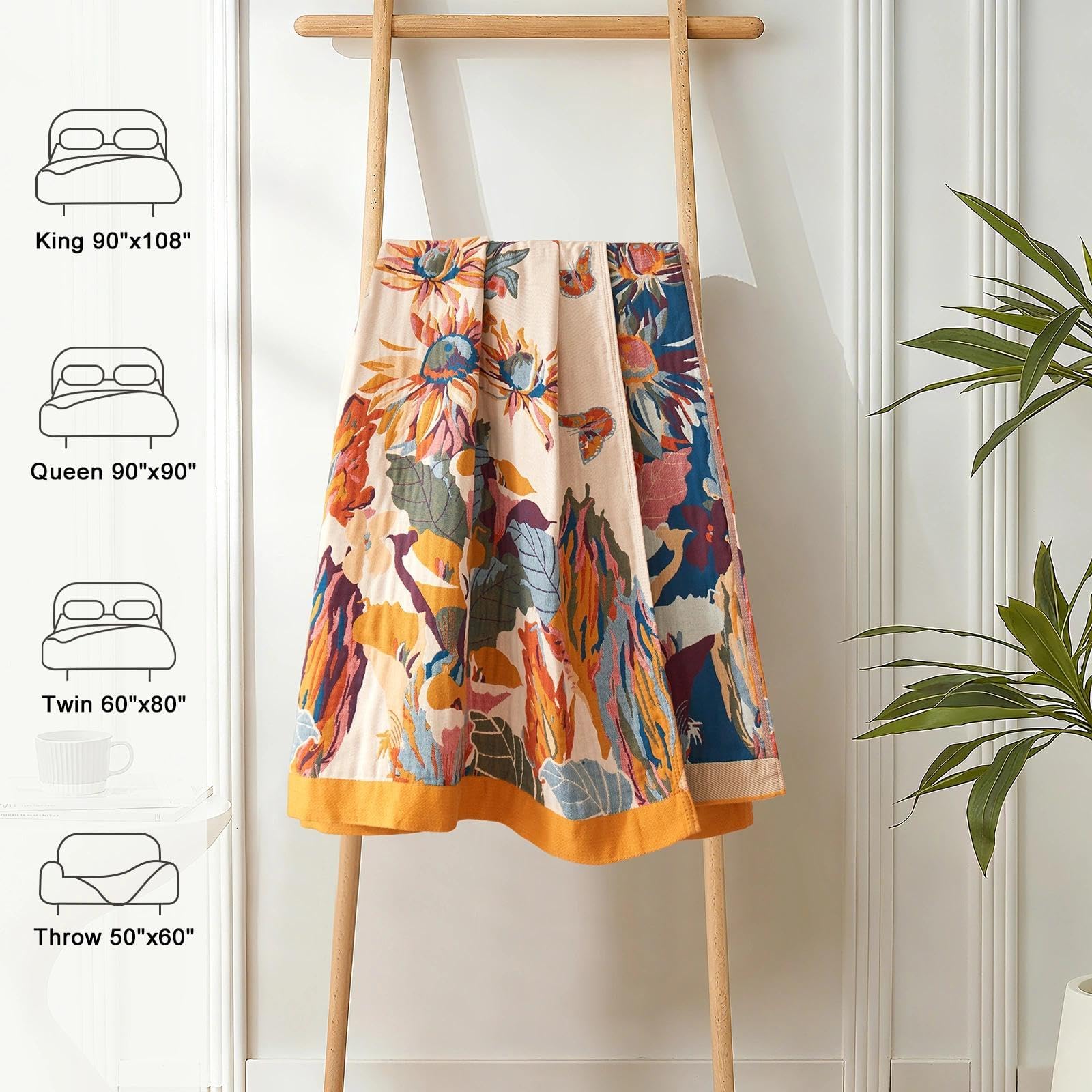 LUTBM plaid plié facile à transporter pour voyages et bureau