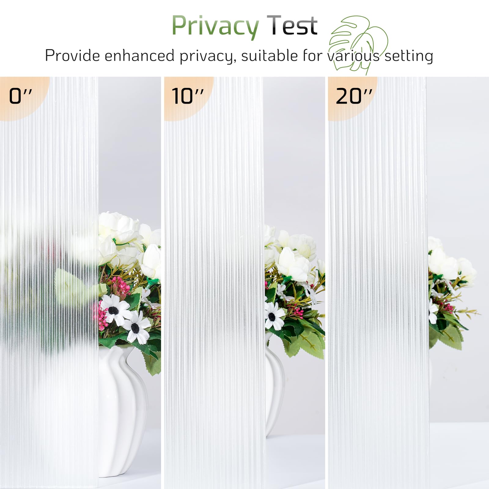 LUTE comparaison vitrée avec et sans film, protection visuelle immédiate