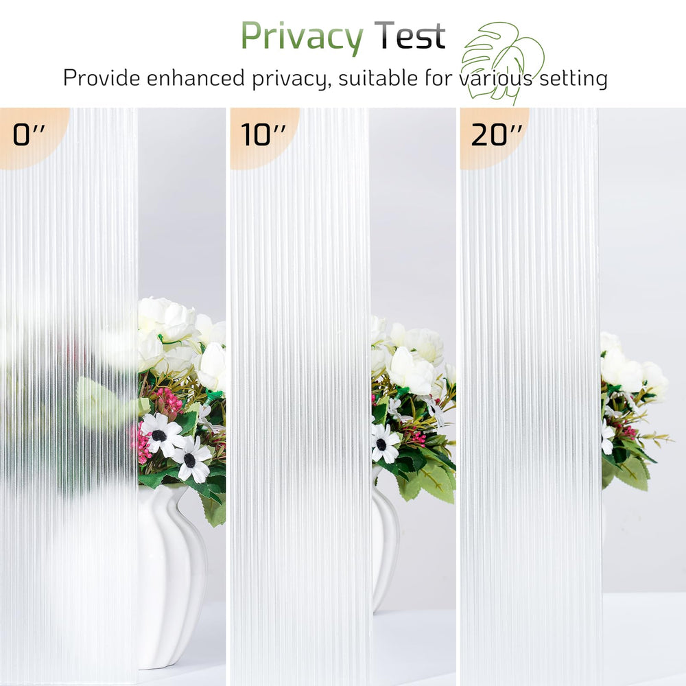 LUTE comparaison vitrée avec et sans film, protection visuelle immédiate