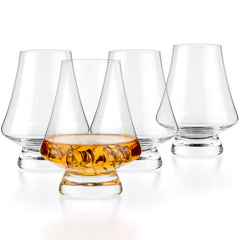 LUXBE ensemble de quatre verres snifter montrant la forme et l'élégance