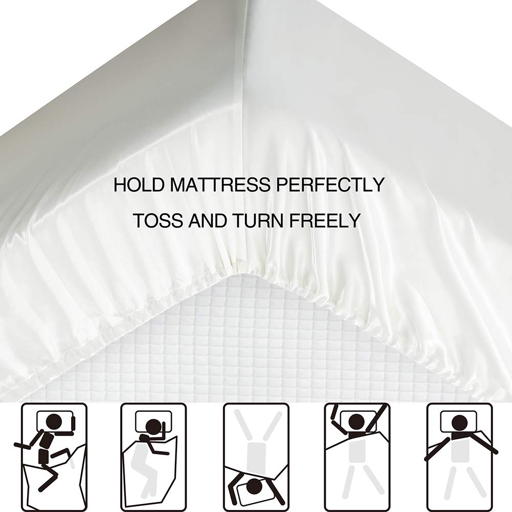 Luxbedding gros plan sur la texture satinée, douceur visible au toucher