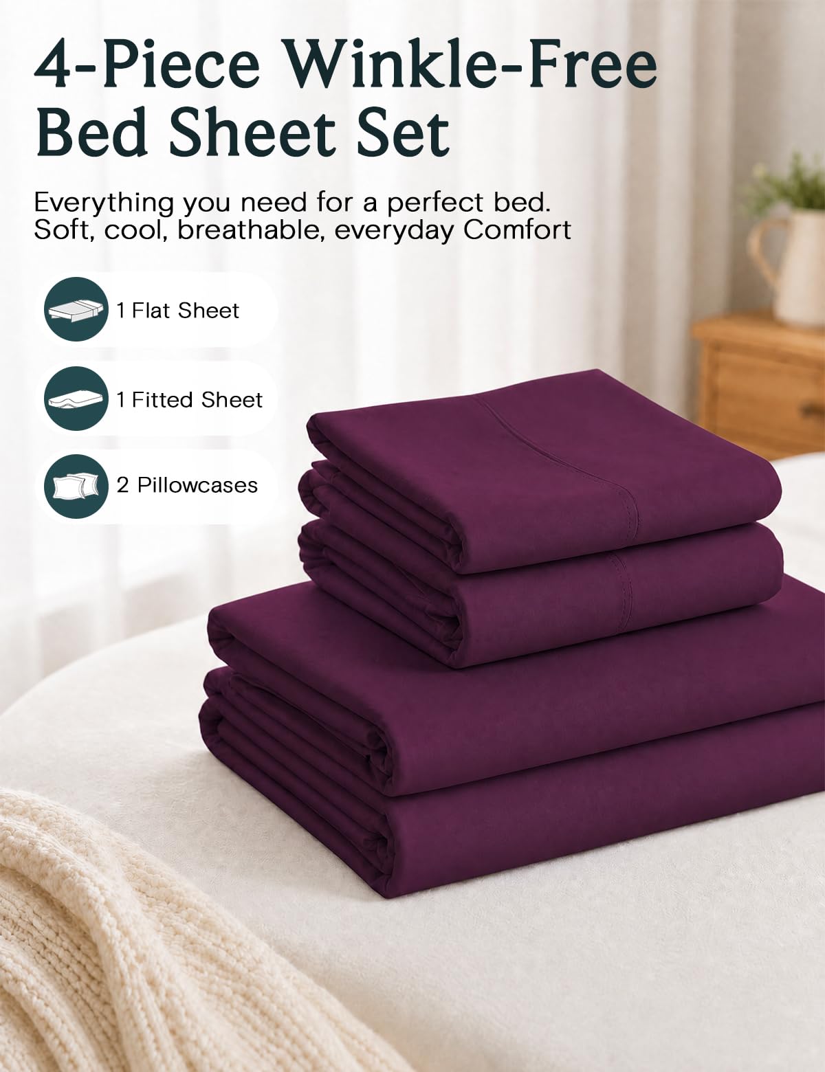 LuxClub draps posés sur matelas pour montrer l'échelle et l'ajustement