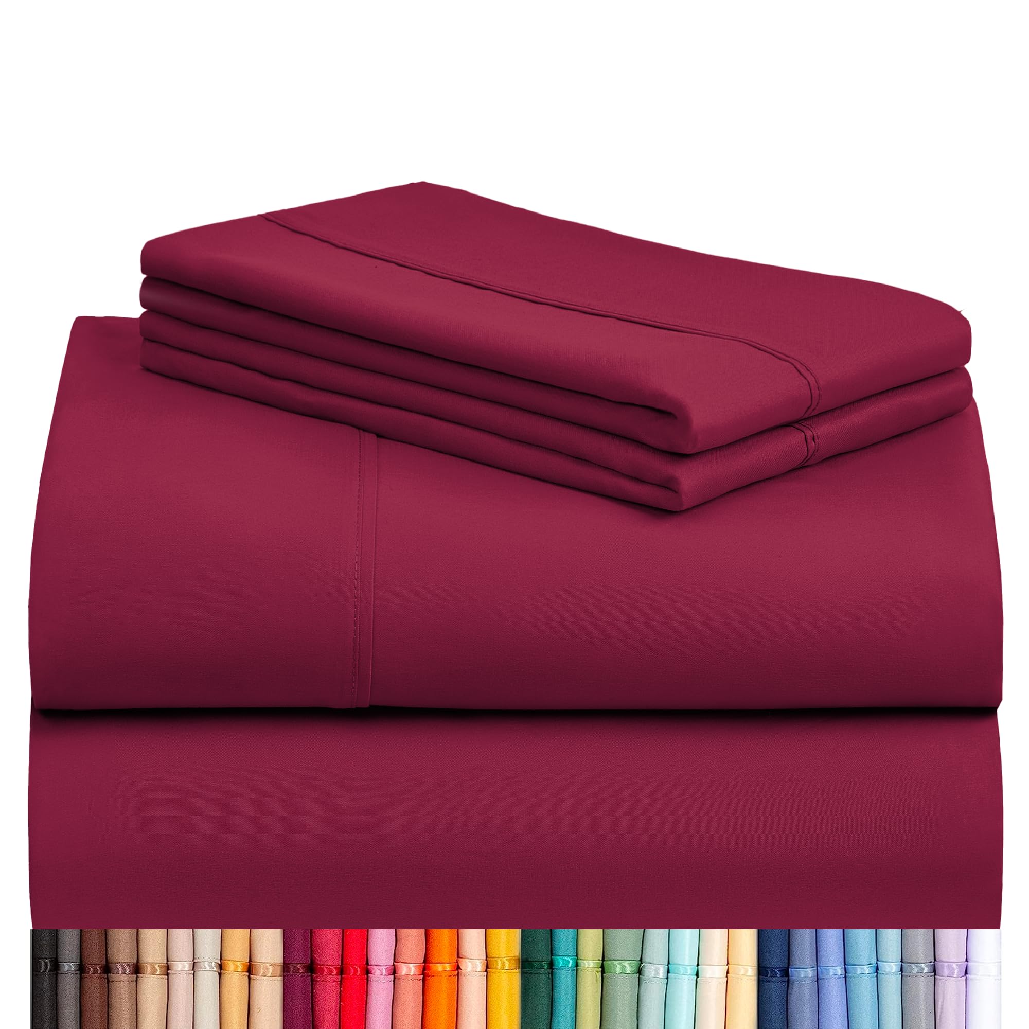 LuxClub ensemble 4 pièces présenté plié, apporte douceur et style