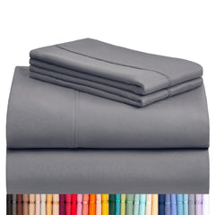 LuxClub vue frontale de l'ensemble draps king confortable et élégant