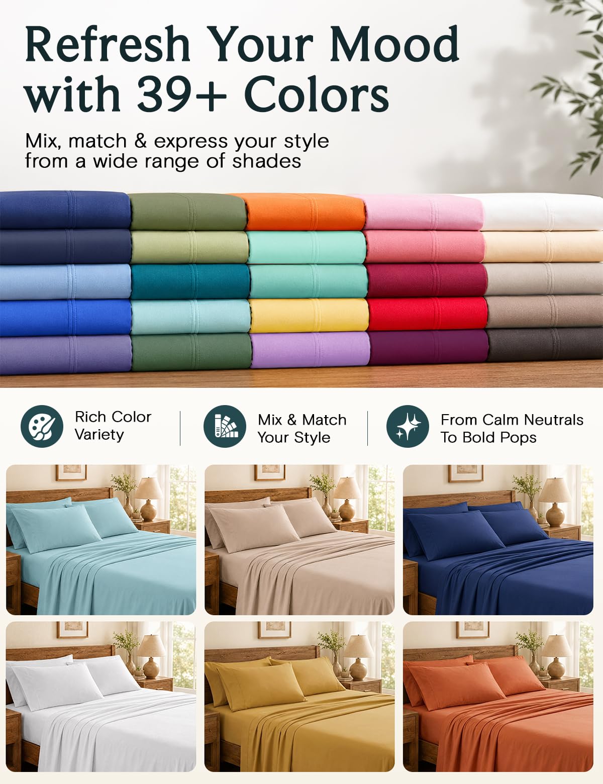 LuxClub ensemble draps posé sur lit dans chambre moderne pour style