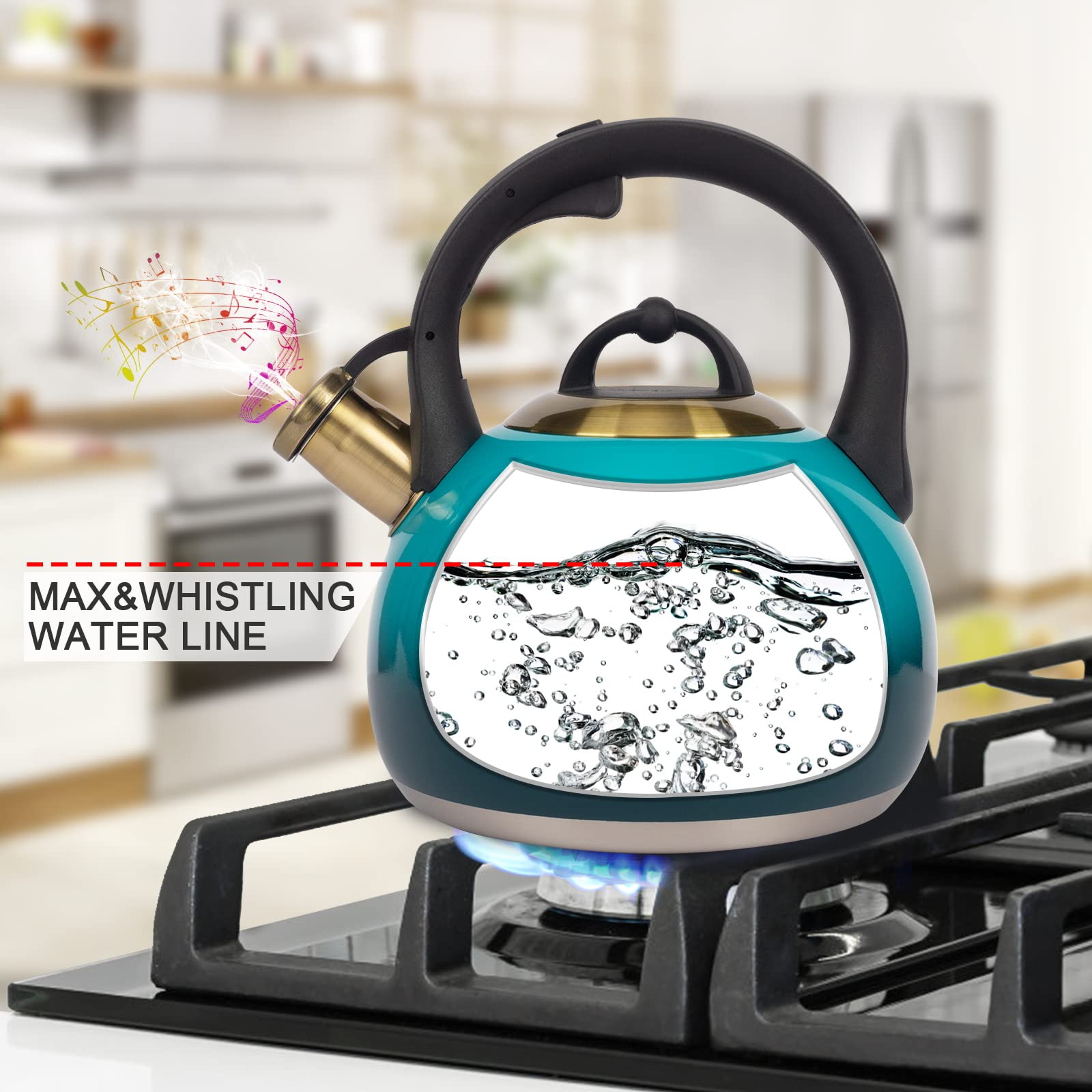 LUXGRACE bec verseur précis, contrôle du filet d'eau pour thé et café