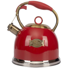 LUXGRACE bouilloire rouge vue de face offrant design attrayant et chauffe rapide