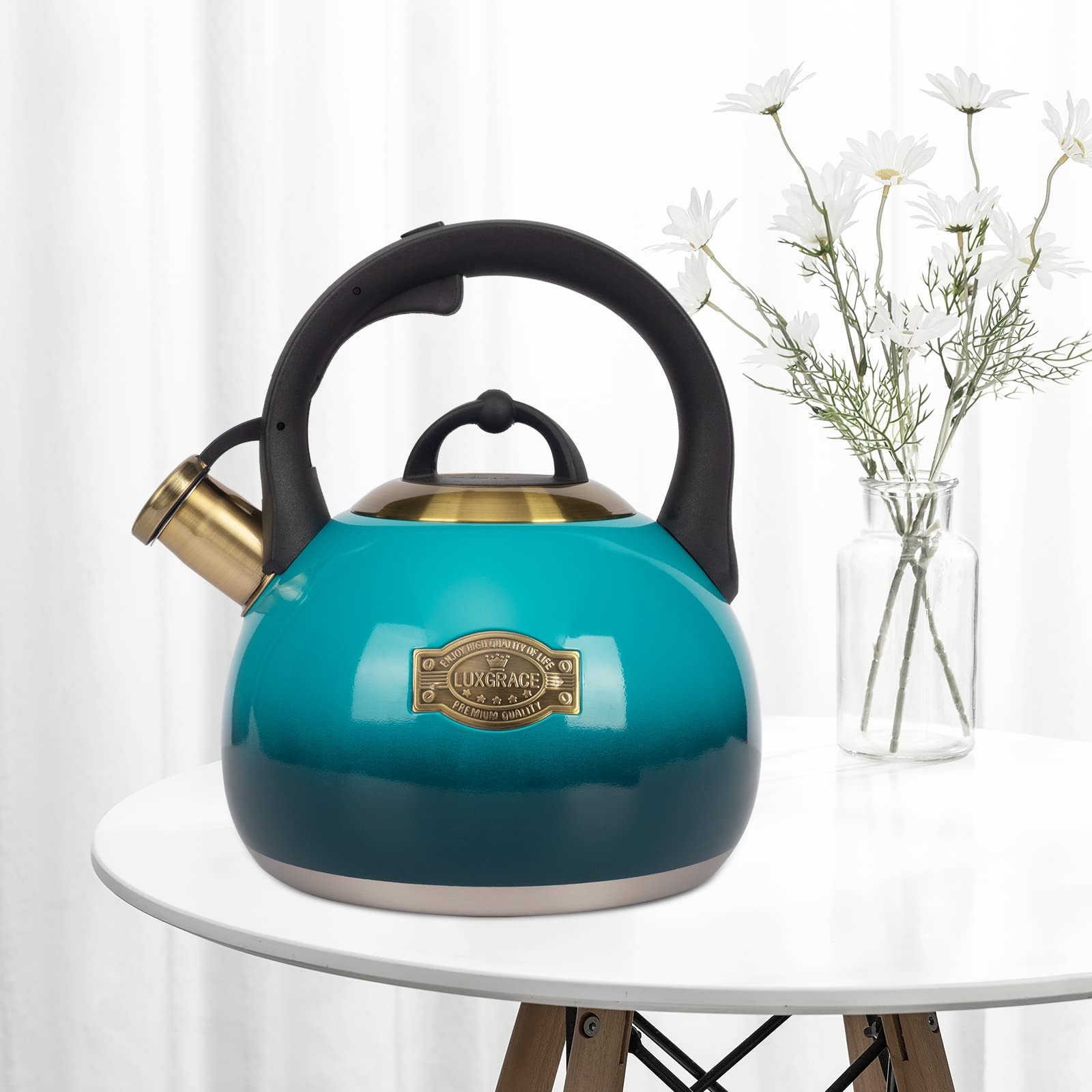 LUXGRACE poignée ergonomique avec détente, prise sûre et versement facile