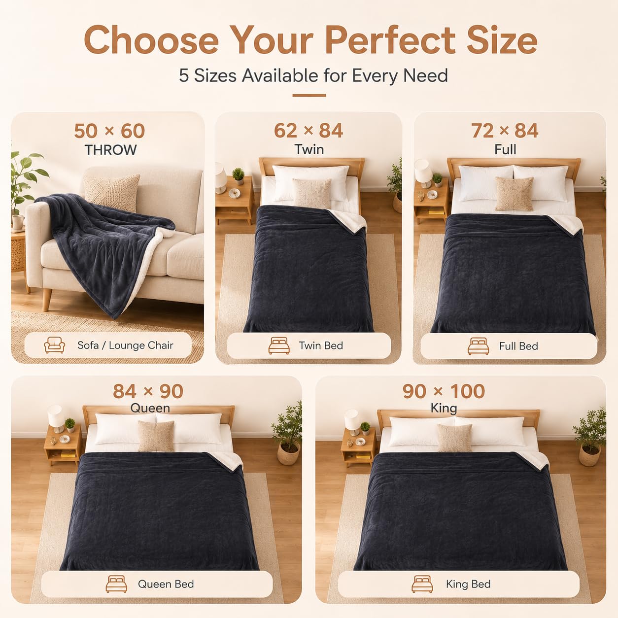 LUXIAN comparaison taille avec personne montrant couverture couvrante