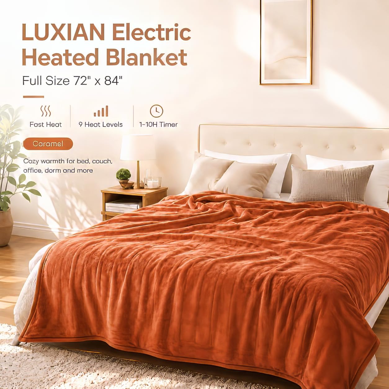 LUXIAN gros plan flanelle douce démontrant confort et toucher non irritant
