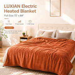 LUXIAN gros plan flanelle douce démontrant confort et toucher non irritant