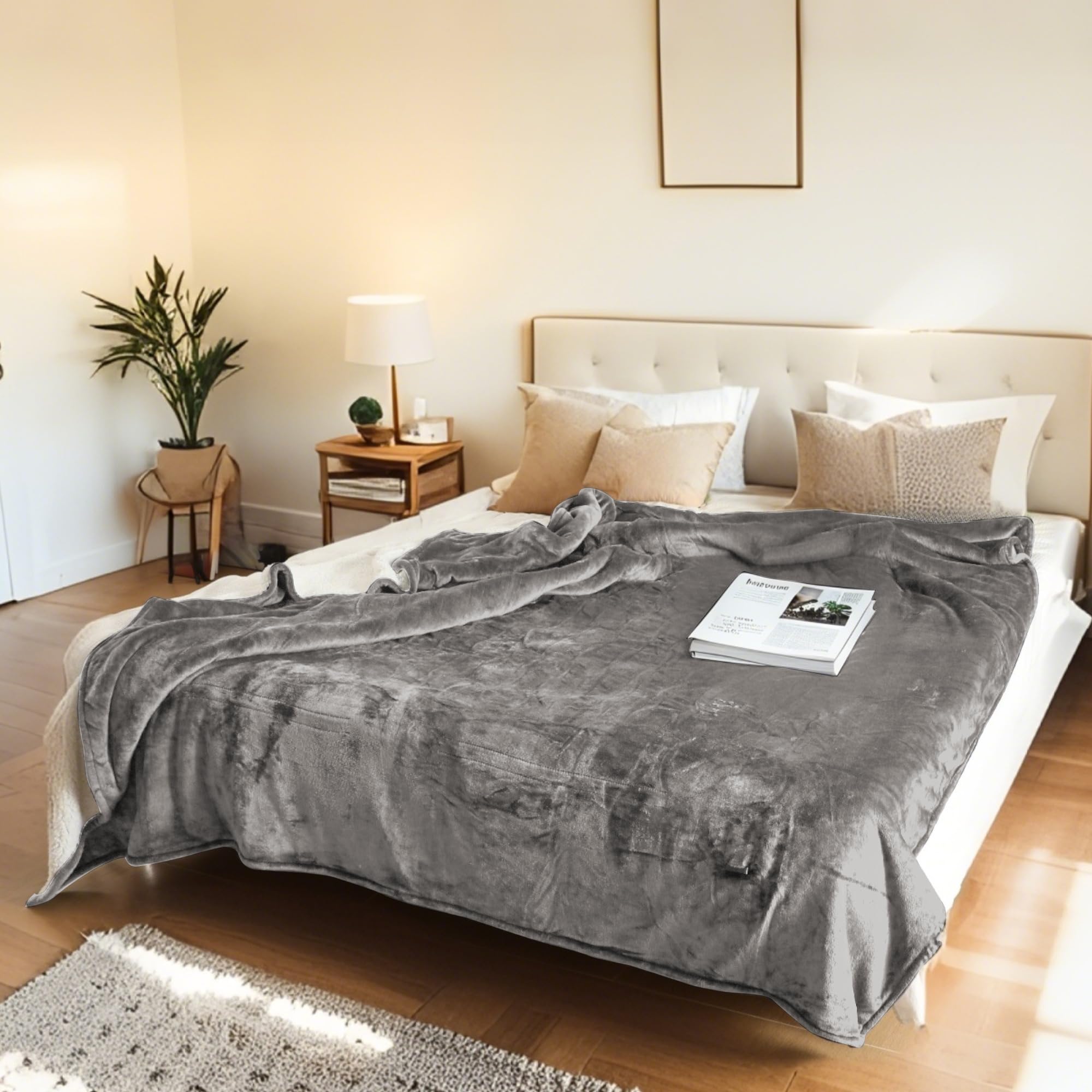 Couverture LUXIAN pliée pour rangement compact et gain de place