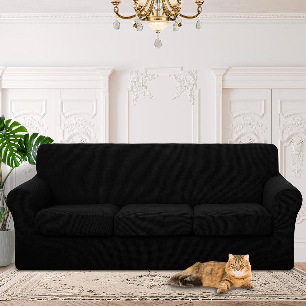 Luxshare Home housse face avant noire protégeant le canapé rapidement