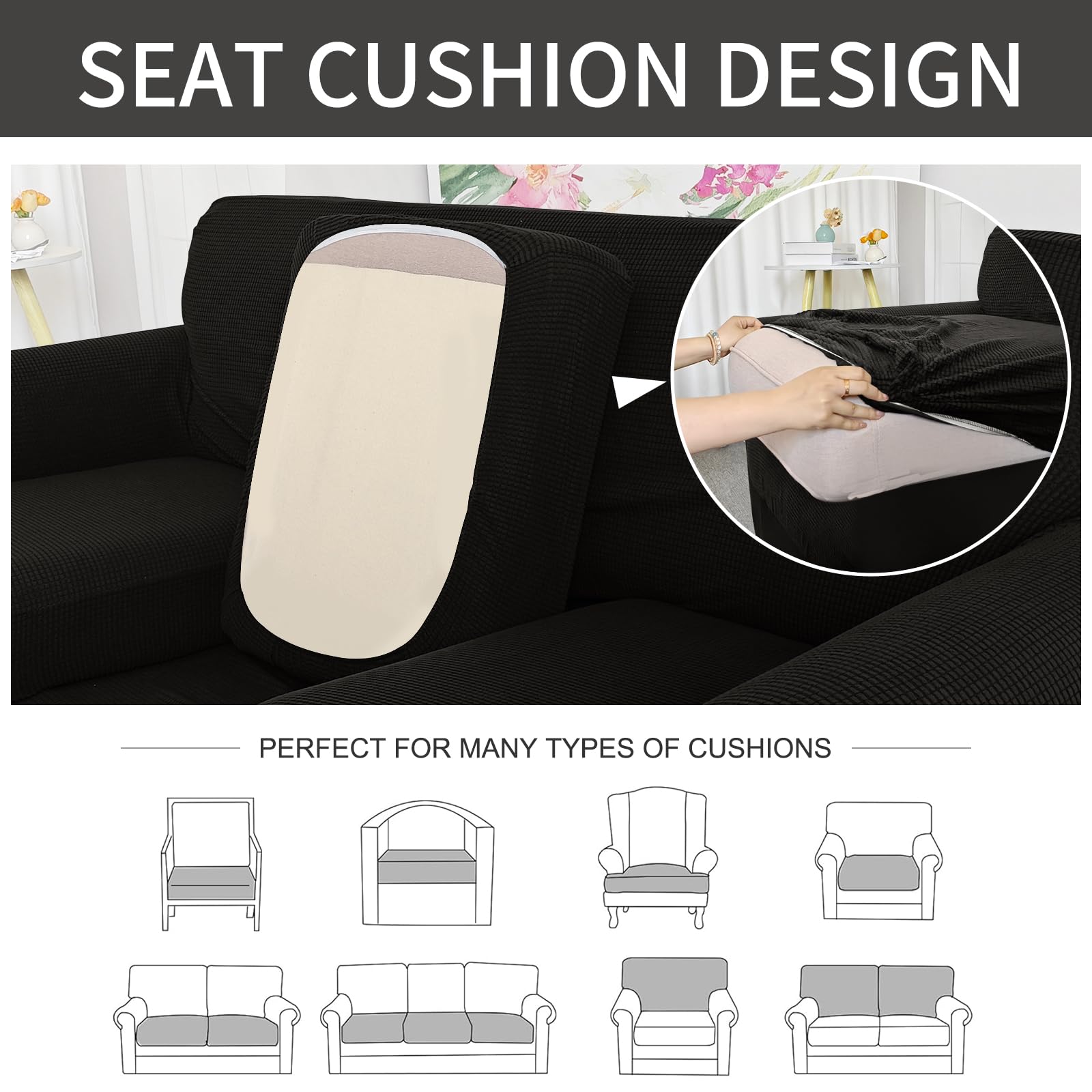 Luxshare Home housse dans salon style épuré et moderne