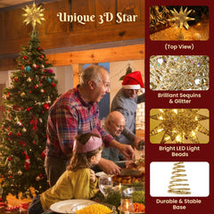 Luxspire sur sapin complet créant ambiance festive immédiate