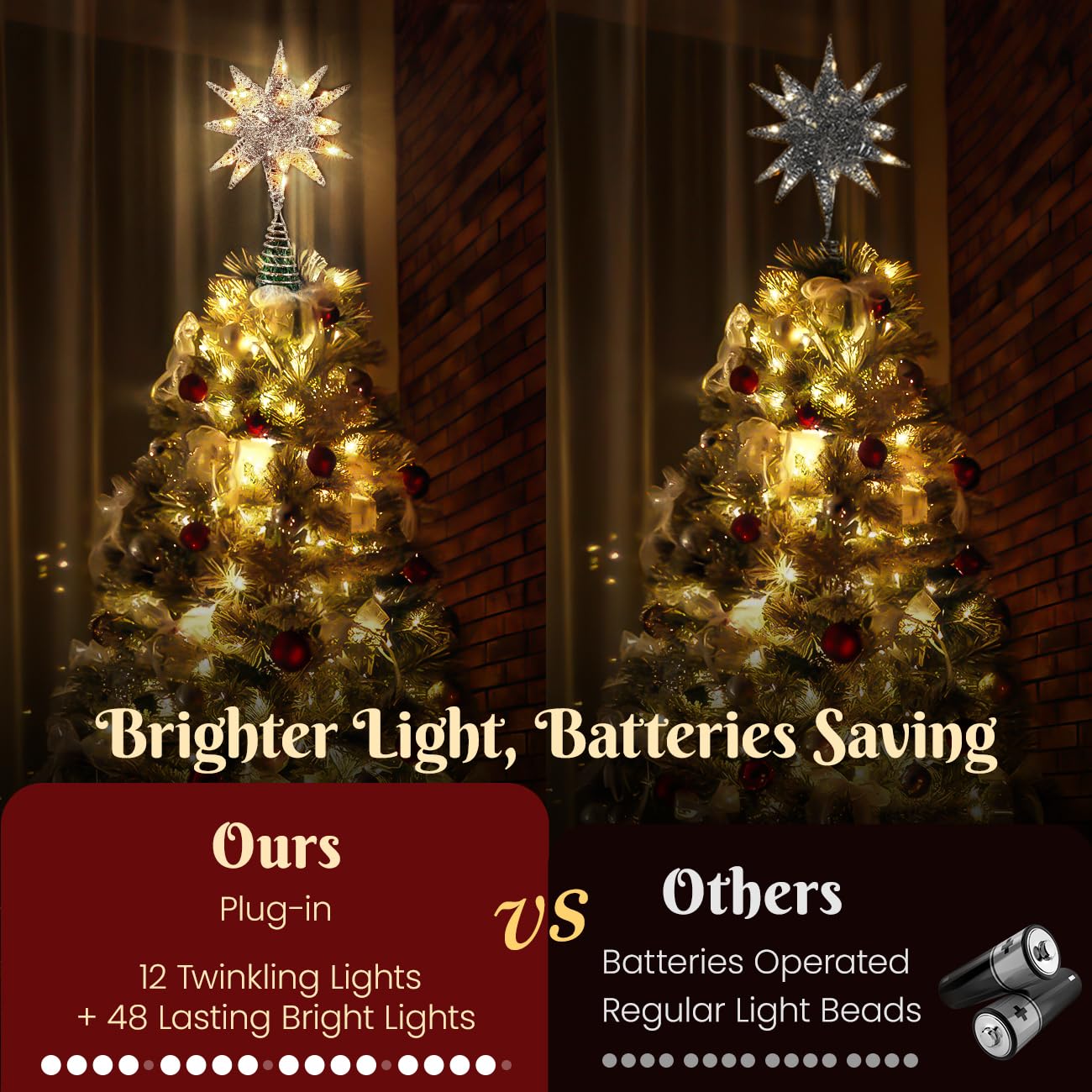 Luxspire LED chaudes visibles fournissant lumière chaleureuse et uniforme
