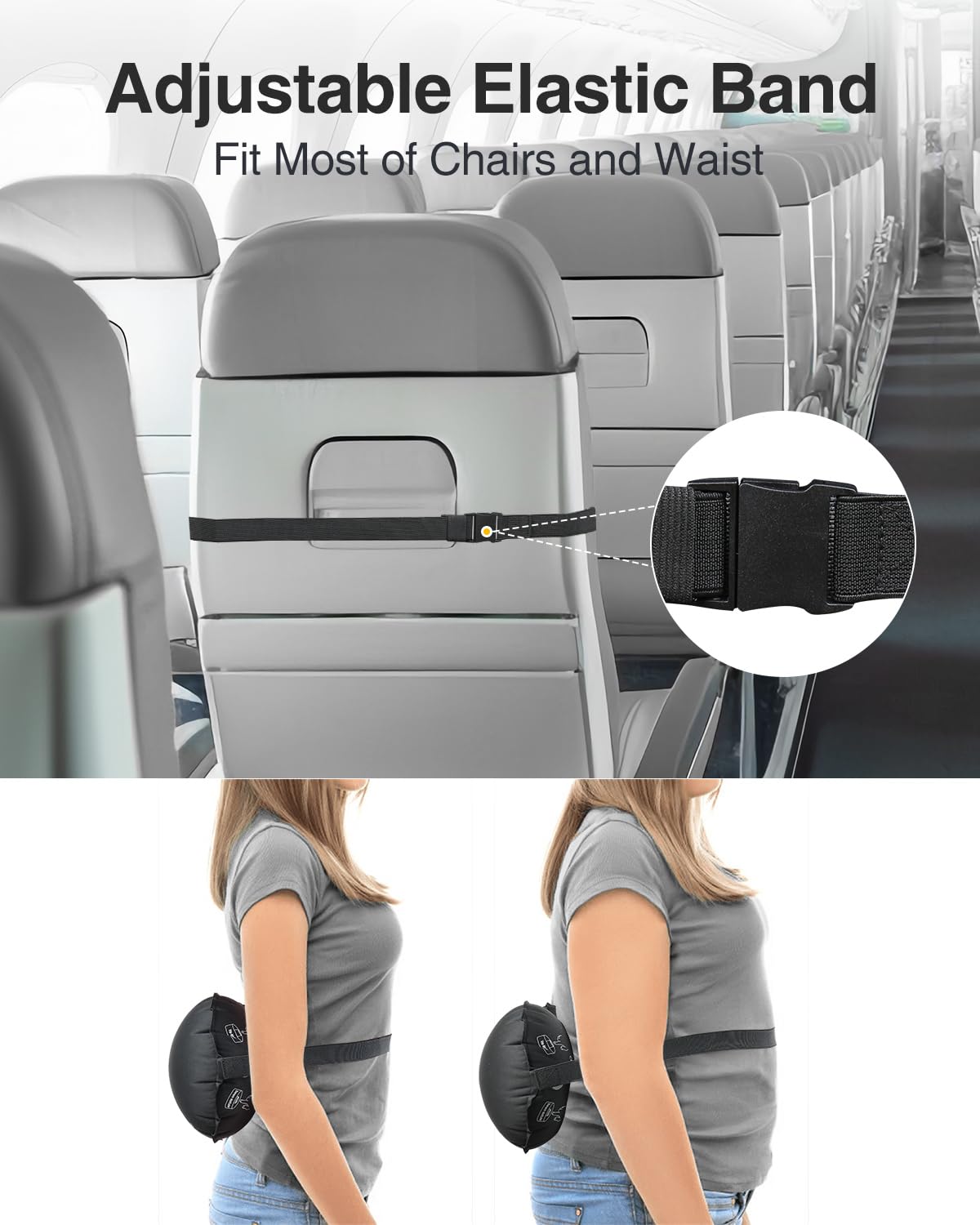 Luxtude coussin placé sur siège auto, maintien et confort lors de la conduite