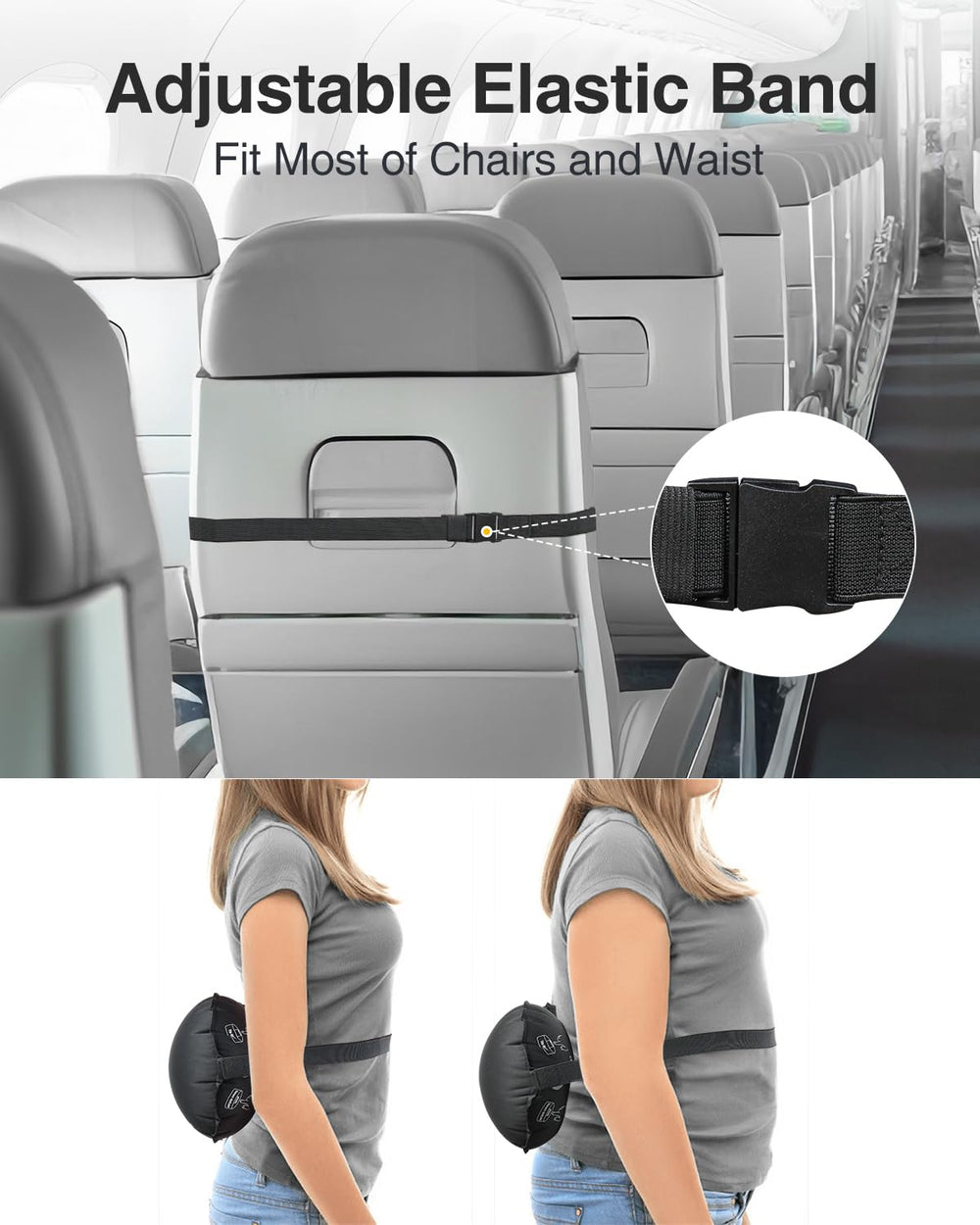 Luxtude coussin placé sur siège auto, maintien et confort lors de la conduite