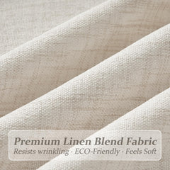 LuxuNap gros plan texture lin montrant le tissage et l'effet naturel
