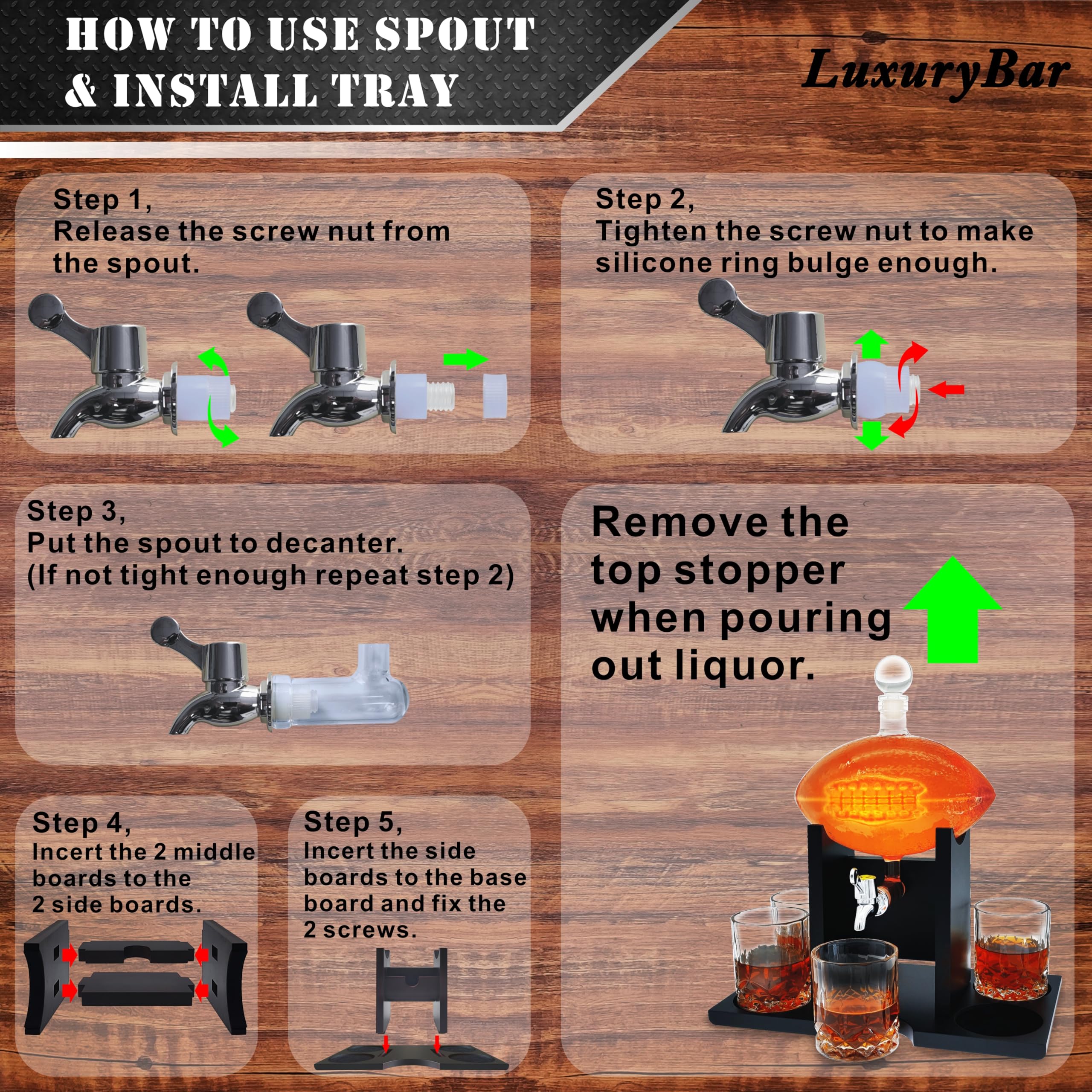 LuxuryBar refroidisseurs en acier inoxydable gardent boisson froide